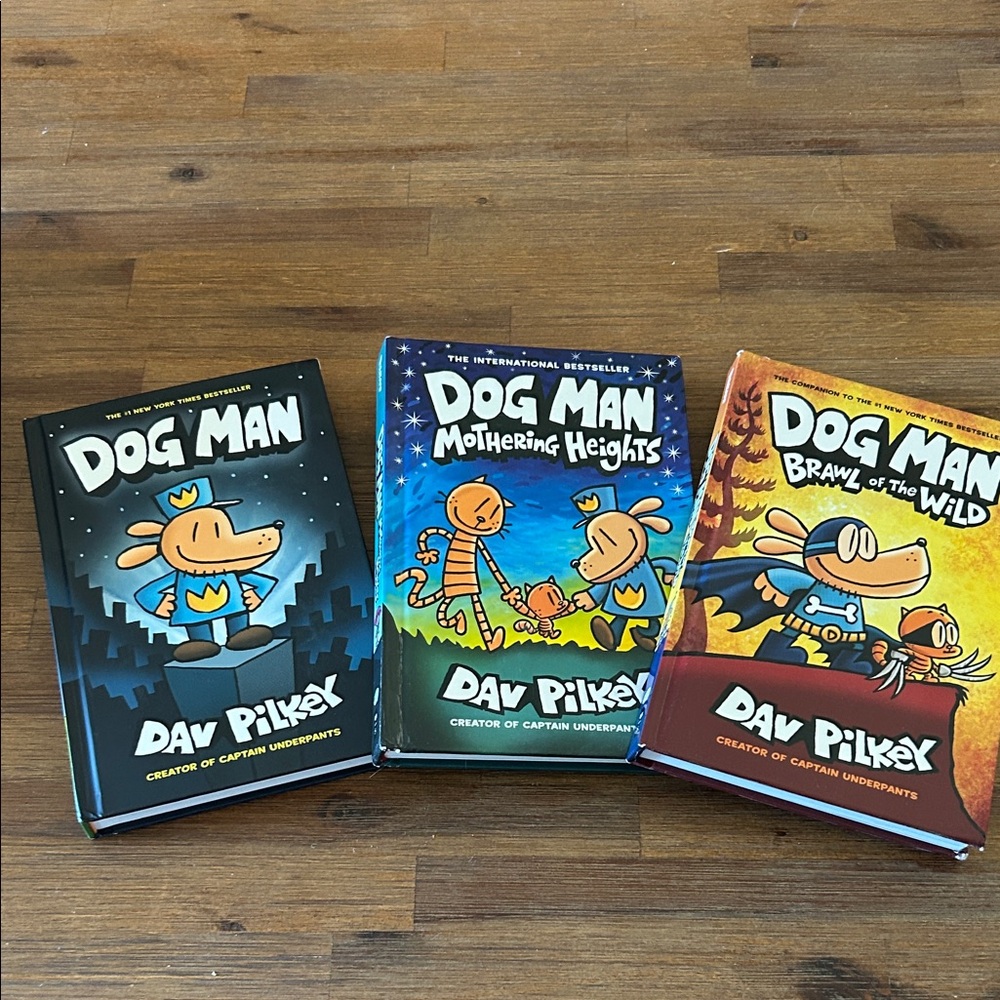 Dog Man Book Set by - Multicolor
